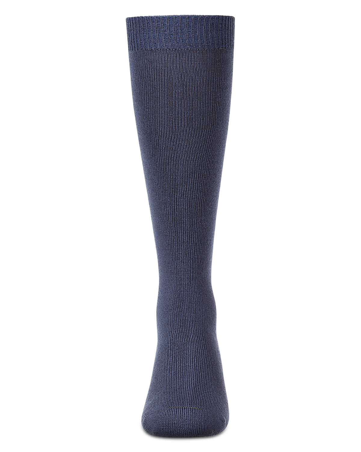 Kids Soft Ribbed Rayon-Blend Knee High Sock, Multiple Solid Colors