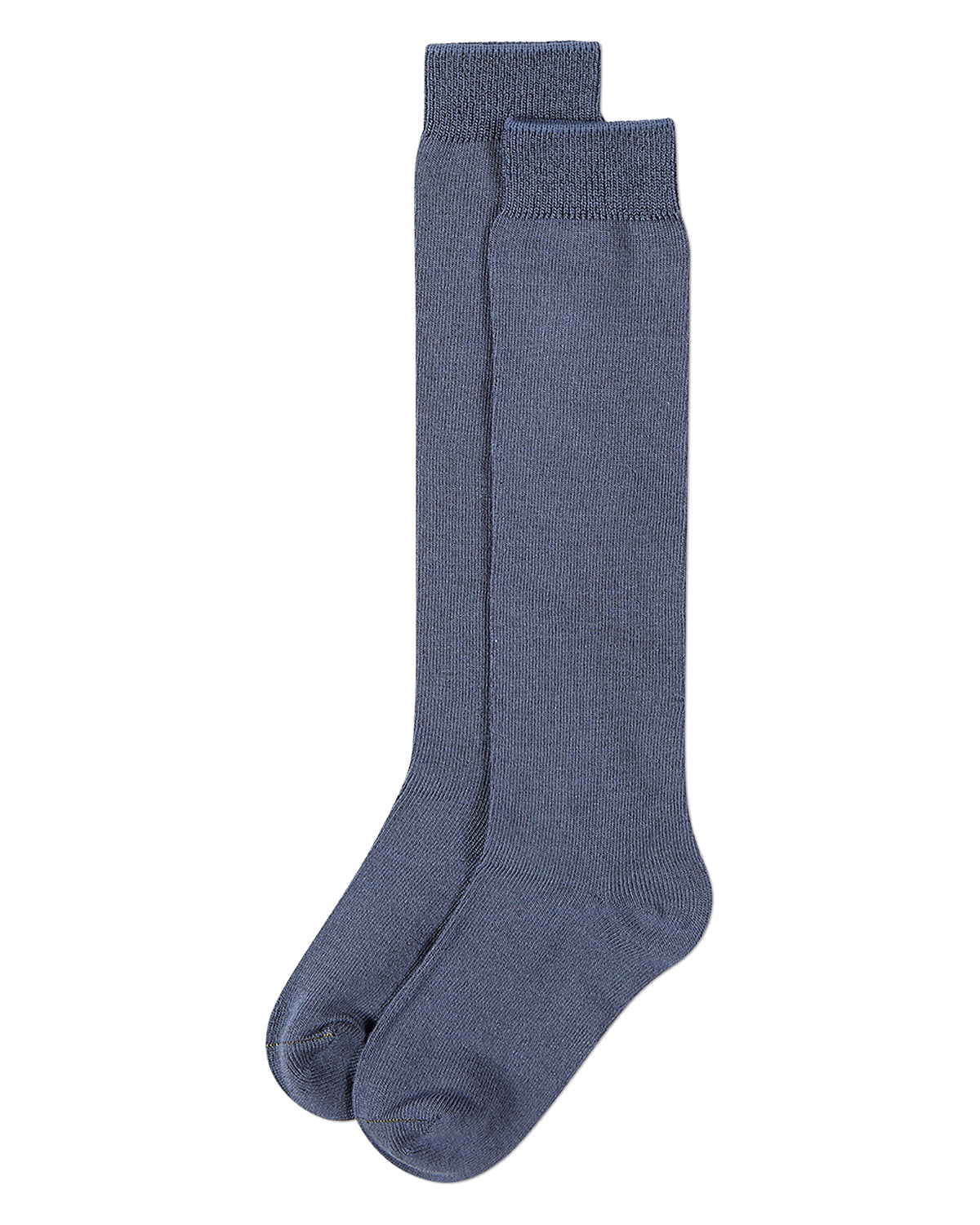 Kids Soft Ribbed Rayon-Blend Knee High Sock, Multiple Solid Colors