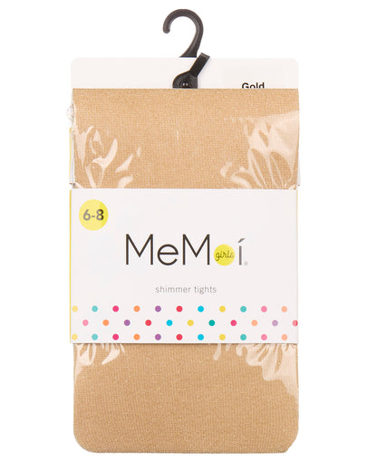 Girls' Shining Star Shimmer Tights : Color: Gold