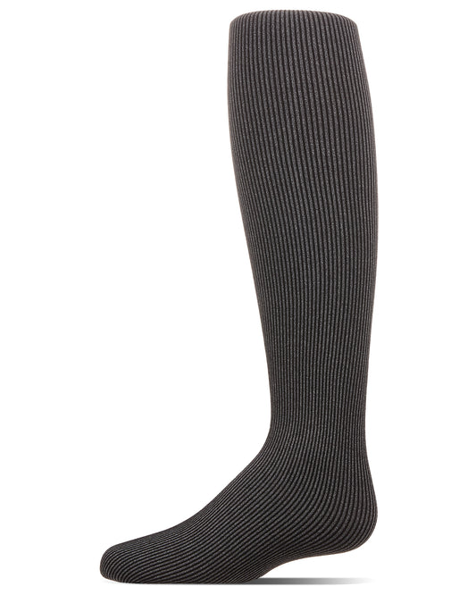 Girls' Essential Ribbed Heather Tights