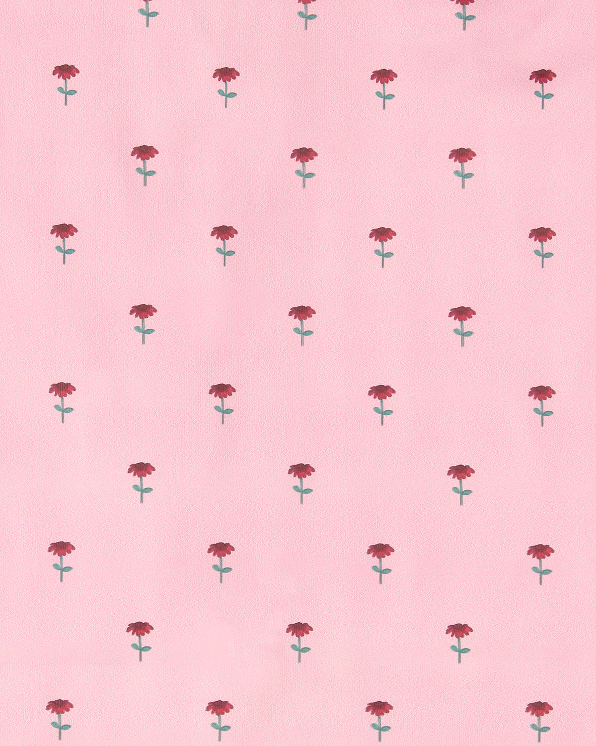 Girls "Flowers In Bloom" Lined Raincoat with Attached Storage Pouch : Color: Pink