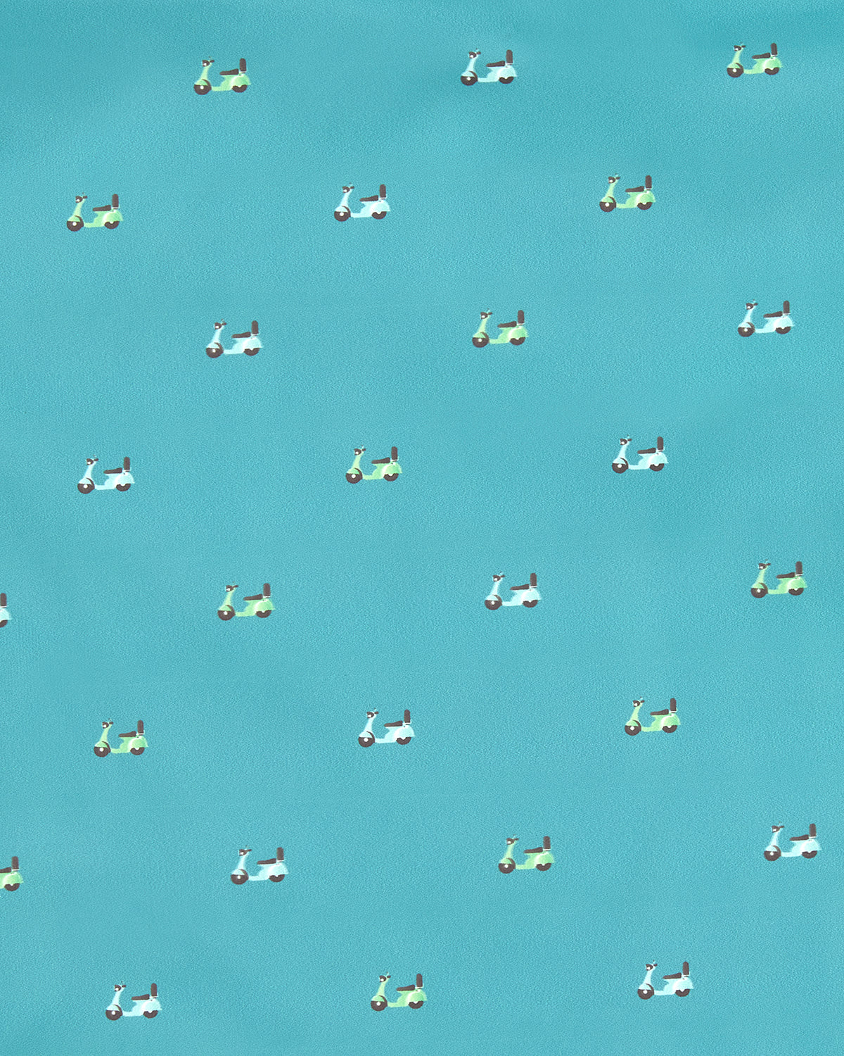 Boys "On The Move" Lined Raincoat with Attached Self-Storage Pouch : Color: Teal