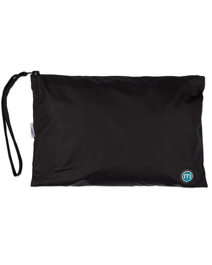 Teens Unisex Classic Hooded Lined Raincoat with Included Carry Pouch : Color: Black