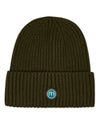 Kids' Basic Ribbed Beanie : Color: Army Green