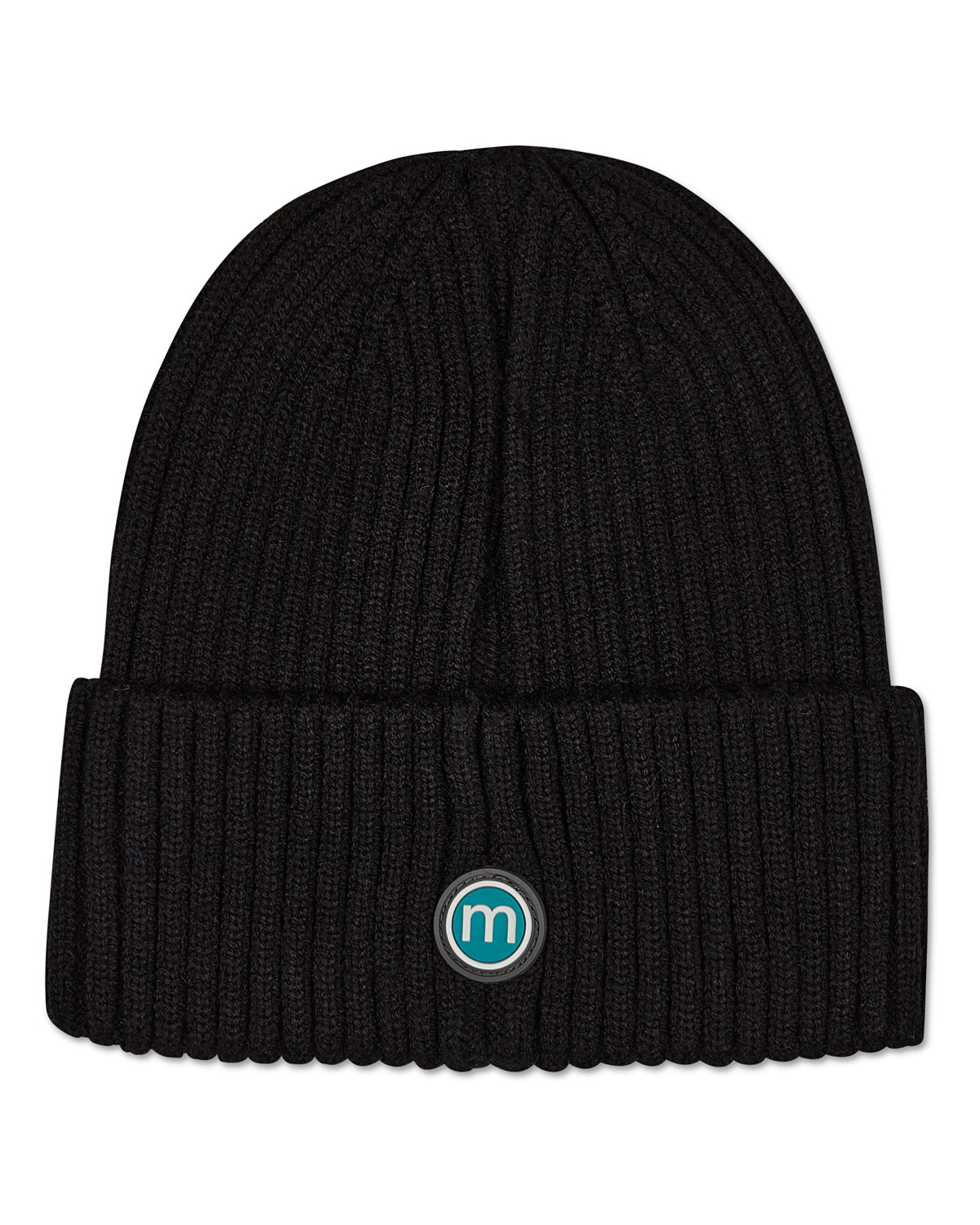 Kids' Basic Ribbed Beanie : Color: Black