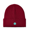 Kids' Basic Ribbed Beanie : Color: Burgundy