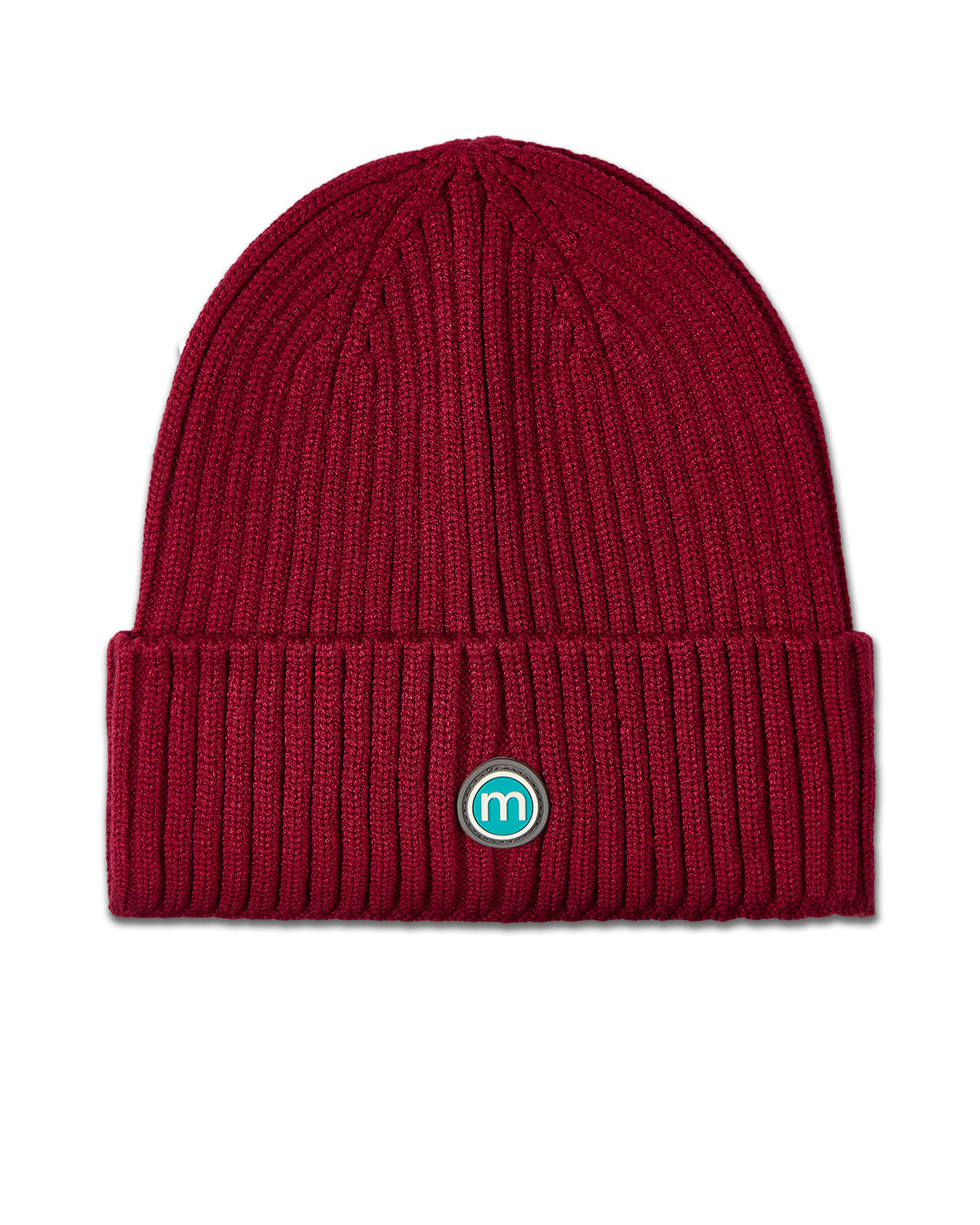 Kids' Basic Ribbed Beanie : Color: Burgundy