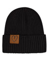 Kids' Heart Patch Beanie : Color: Black