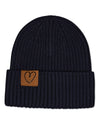 Kids' Heart Patch Beanie : Color: Navy