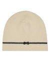 Kids' Knit in Bow Beanie : Color: Ivory