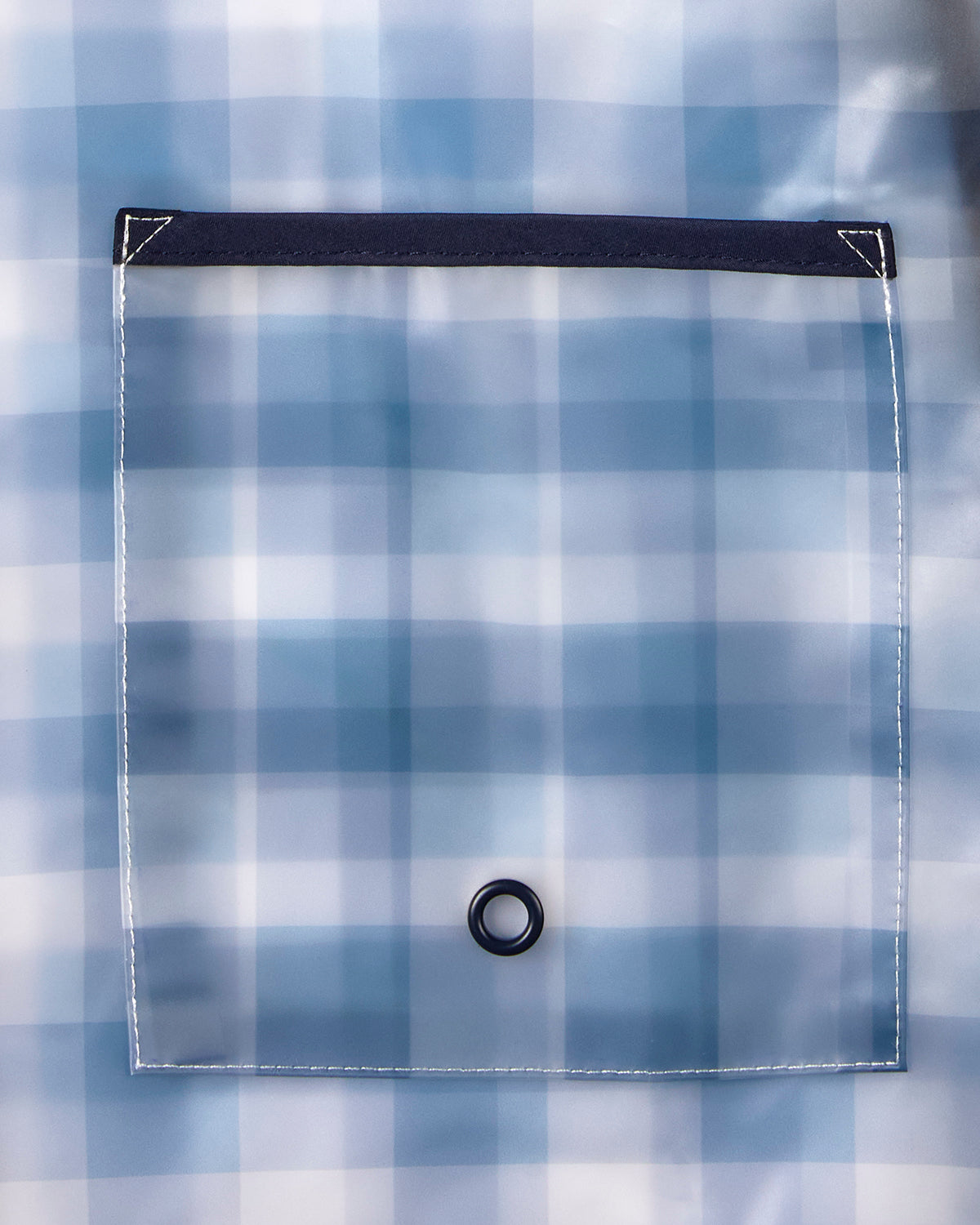 Kids "Checkmate" Checkered Raincoat with Self-Storage Pouch : Color: Pink