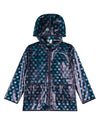 Kids Polka Dot Waterproof See-Through Raincoat with Storage Pouch