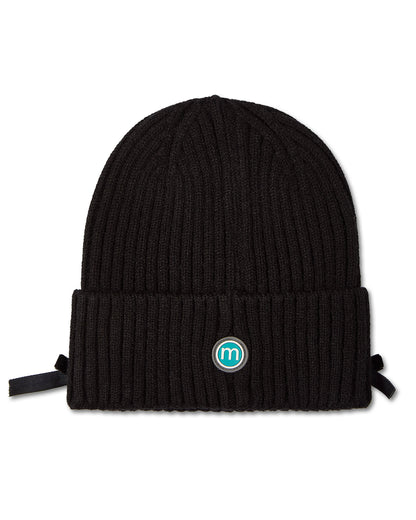 All Over Bows Cuffed Beanie : Color: Black