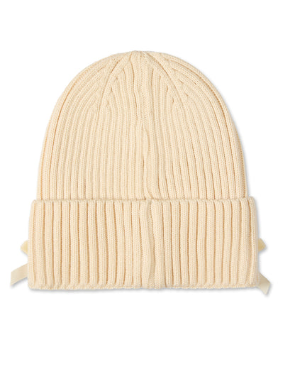 All Over Bows Cuffed Beanie : Color: Black