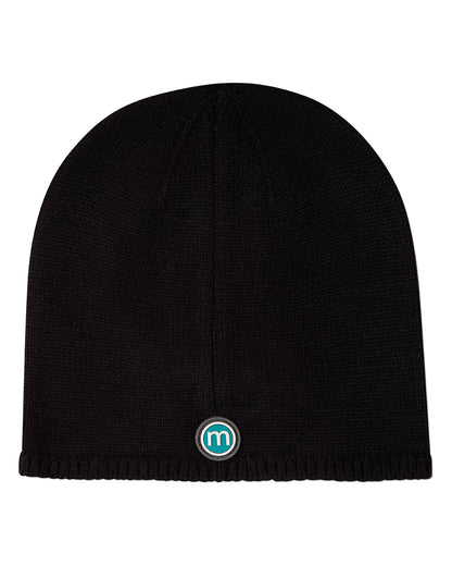 Girls "Sweet Knit" Rayon-Blend Fine-Gauge Bow-Trimmed Beanie