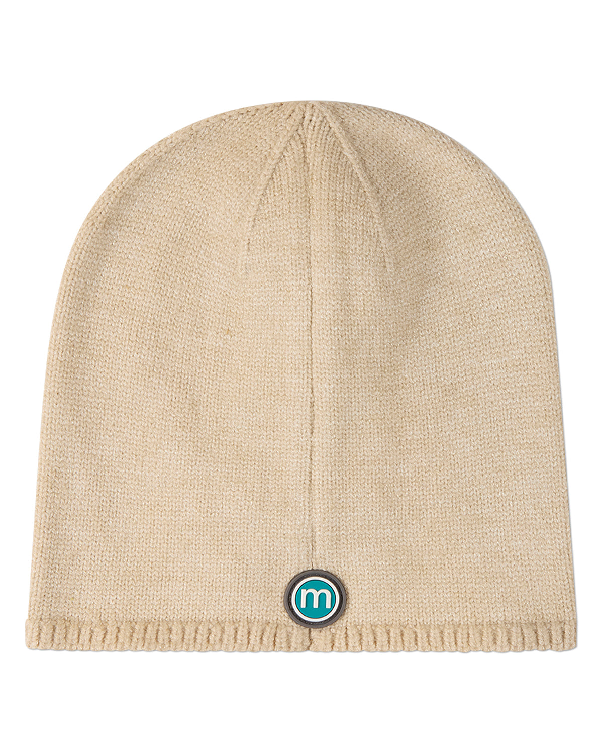 Girls "Sweet Knit" Rayon-Blend Fine-Gauge Bow-Trimmed Beanie