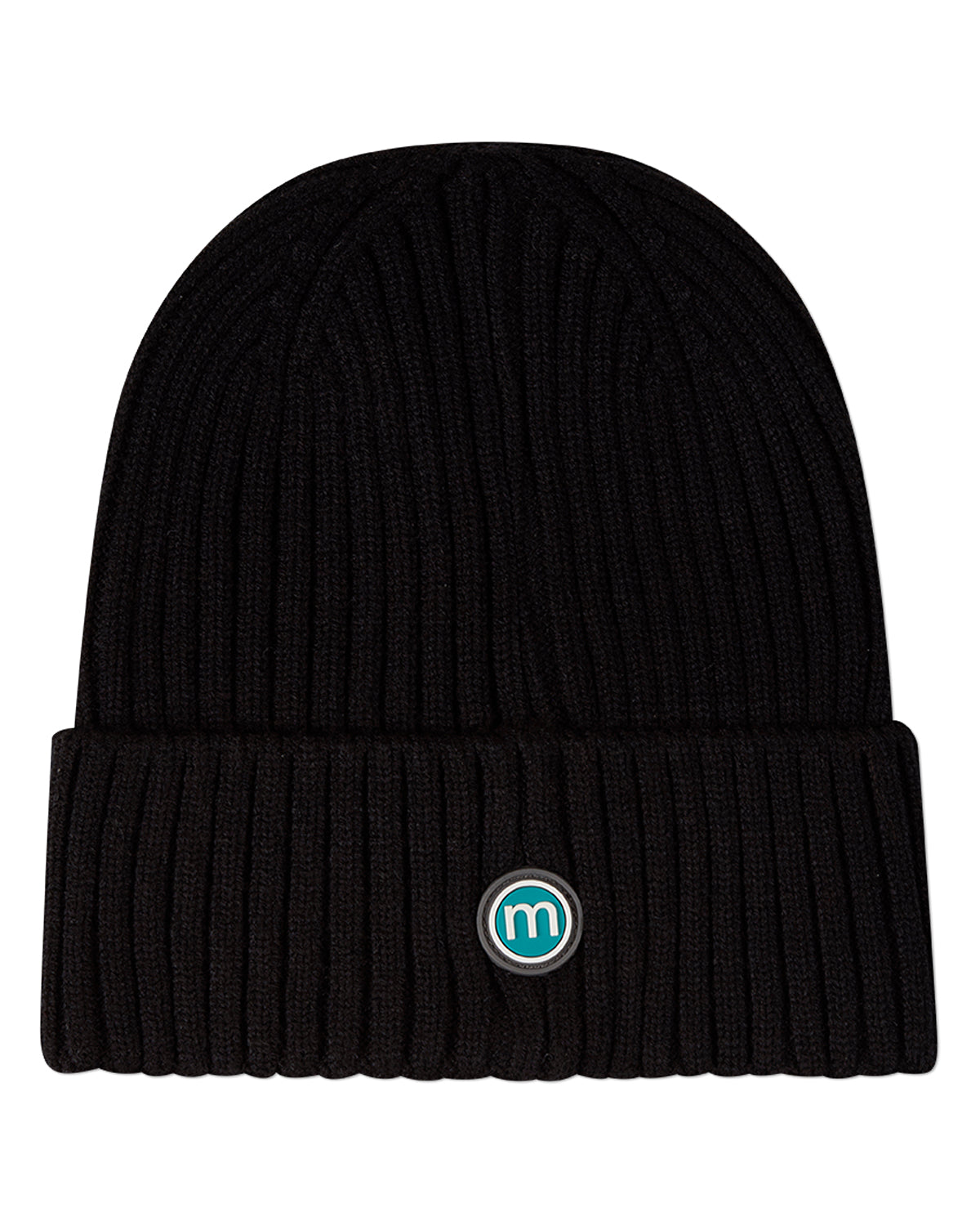 Kids "Winter Smiles" Rayon-Blend Chunky-Rib Embroidered Cuffed Beanie