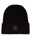 Kids "Winter Smiles" Rayon-Blend Chunky-Rib Embroidered Cuffed Beanie