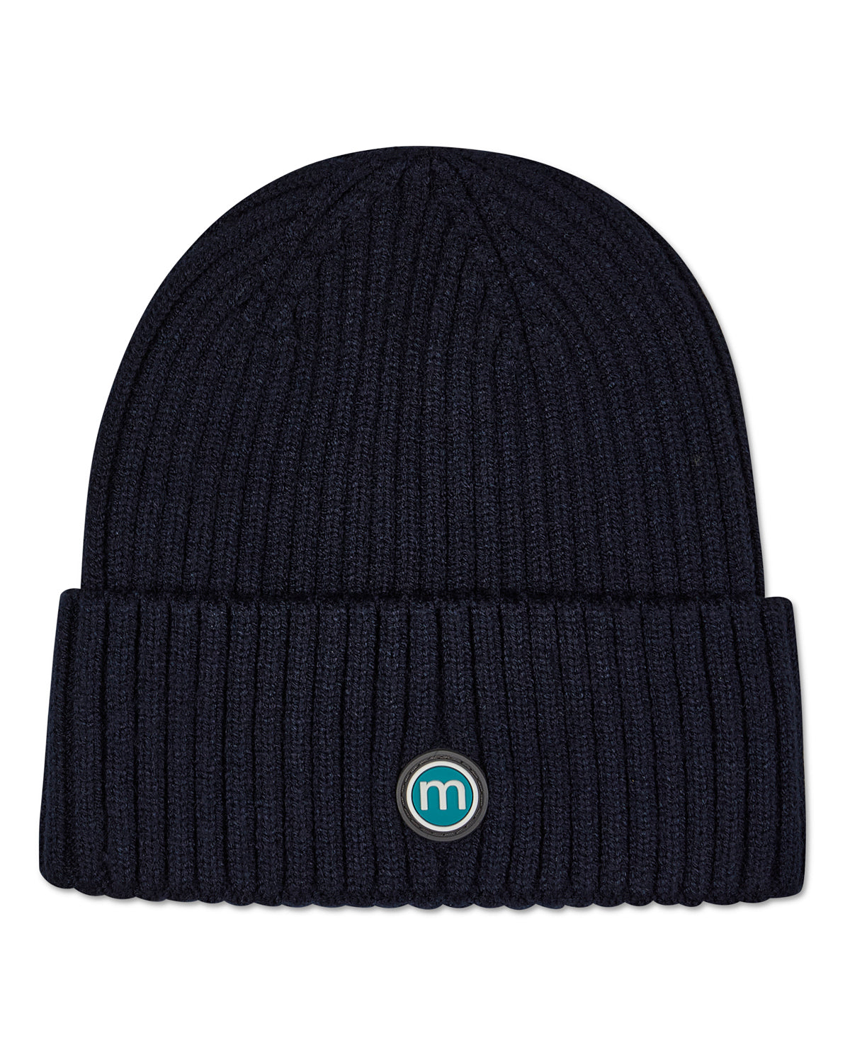 Girls "Heart Pop" Rayon-Blend Chunky-Ribbed Embroidered Cuffed Beanie