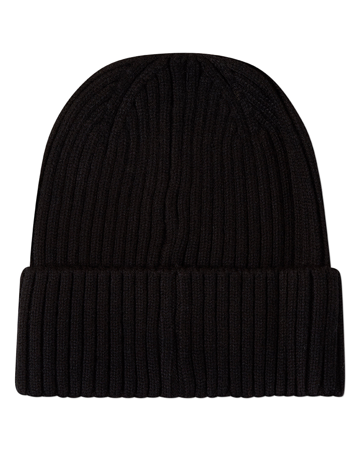 Kids "Happy Varsity" Rayon-Blend Ribbed Knit Cuffed Beanie