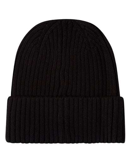 Kids "Happy Varsity" Rayon-Blend Ribbed Knit Cuffed Beanie