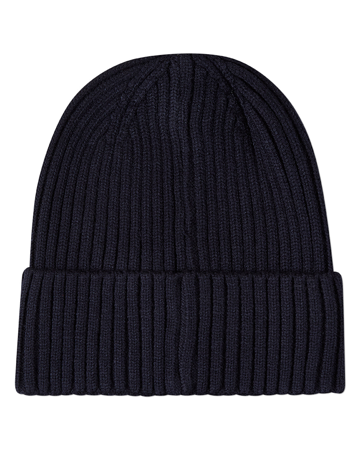 Kids "Happy Varsity" Rayon-Blend Ribbed Knit Cuffed Beanie