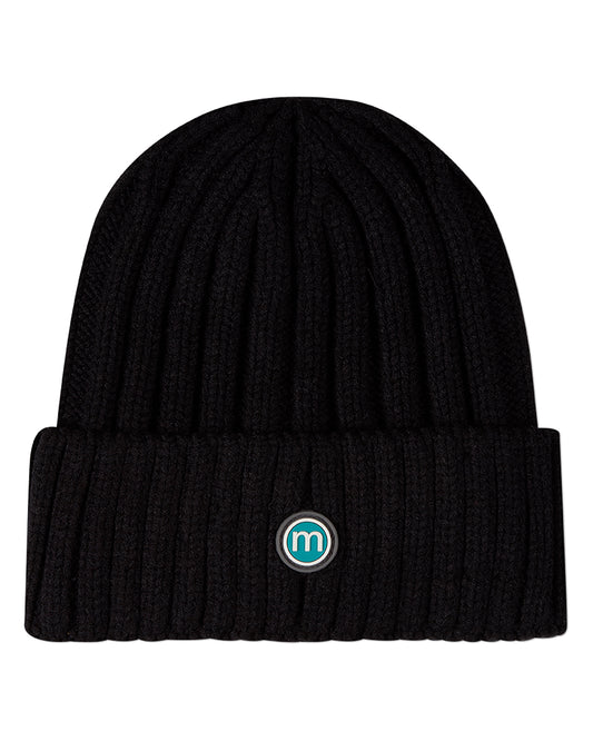 Kids Signature M-Logo Rayon-Blend Chunky Ribbed Knit Cuffed Beanie