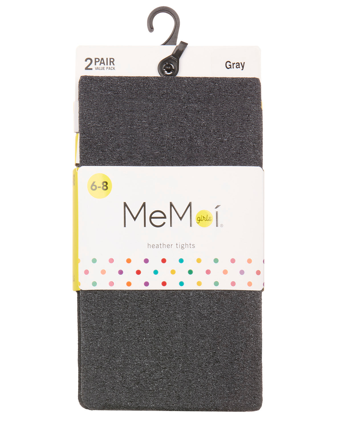 Girls' 2 Pair Pack Sheer Heather Basic Tights : Color: Gray