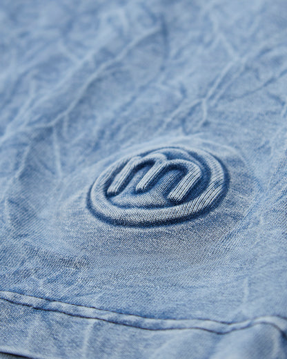 Girls Back Star Design Cotton Rich Long Sleeve T-Shirt : Color: Denim