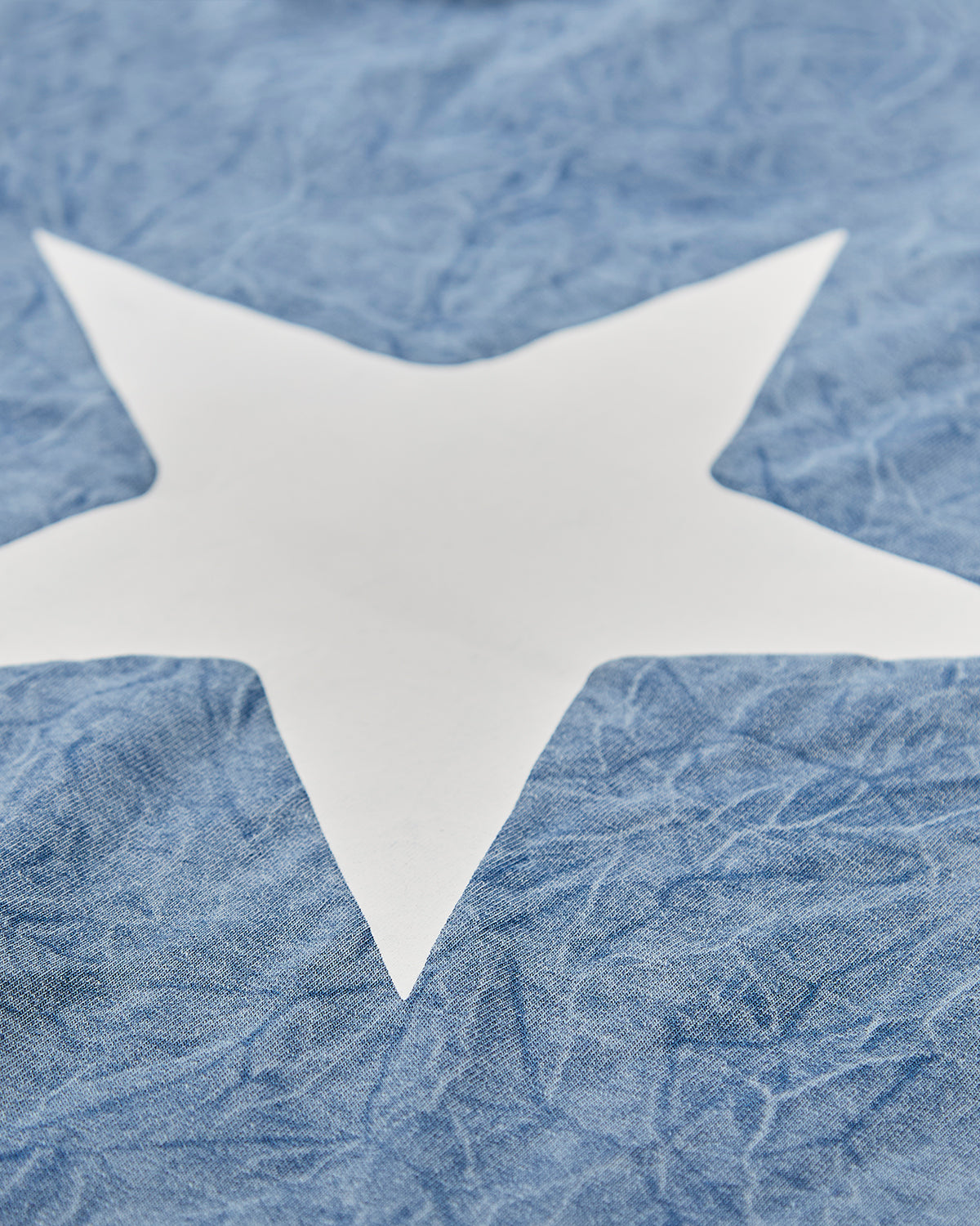 Girls Back Star Design Cotton Rich Long Sleeve T-Shirt : Color: Denim