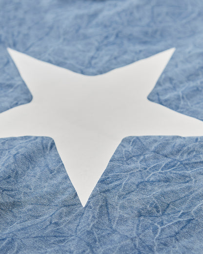 Girls Back Star Design Cotton Rich Long Sleeve T-Shirt : Color: Denim