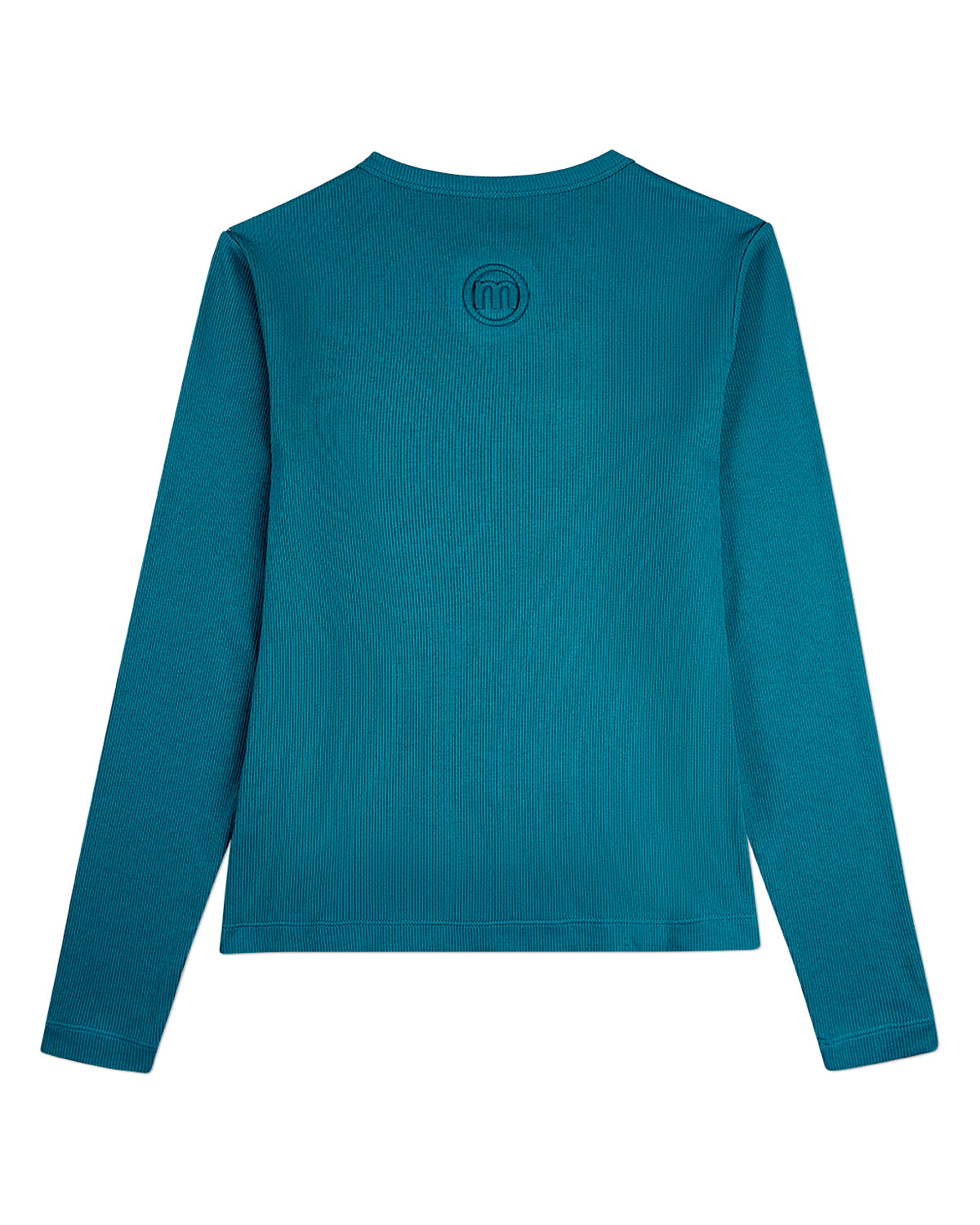 Girls Ribbed C-Patch Crossover Hem Long Sleeve T-Shirt : Color: Blush