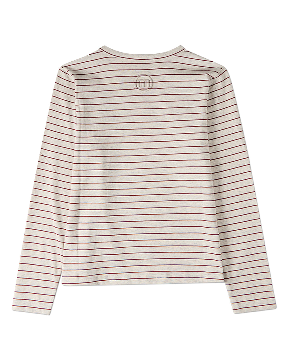 Girls "Ciao"-Embroidered Cotton-Rich Mini-Striped Long-Sleeve T-Shirt