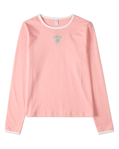 Girls "Le Soleil" Cotton-Rich Embroidered Long-Sleeve T-Shirt