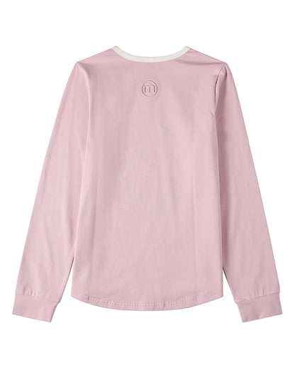 Girls Distressed-Heart Cotton-Rich Long-Sleeve T-Shirt