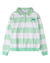 Girls Summer-Camp Cotton-Rich Rugby-Stripe Long-Sleeve Polo Shirt