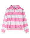 Girls Summer-Camp Cotton-Rich Rugby-Stripe Long-Sleeve Polo Shirt