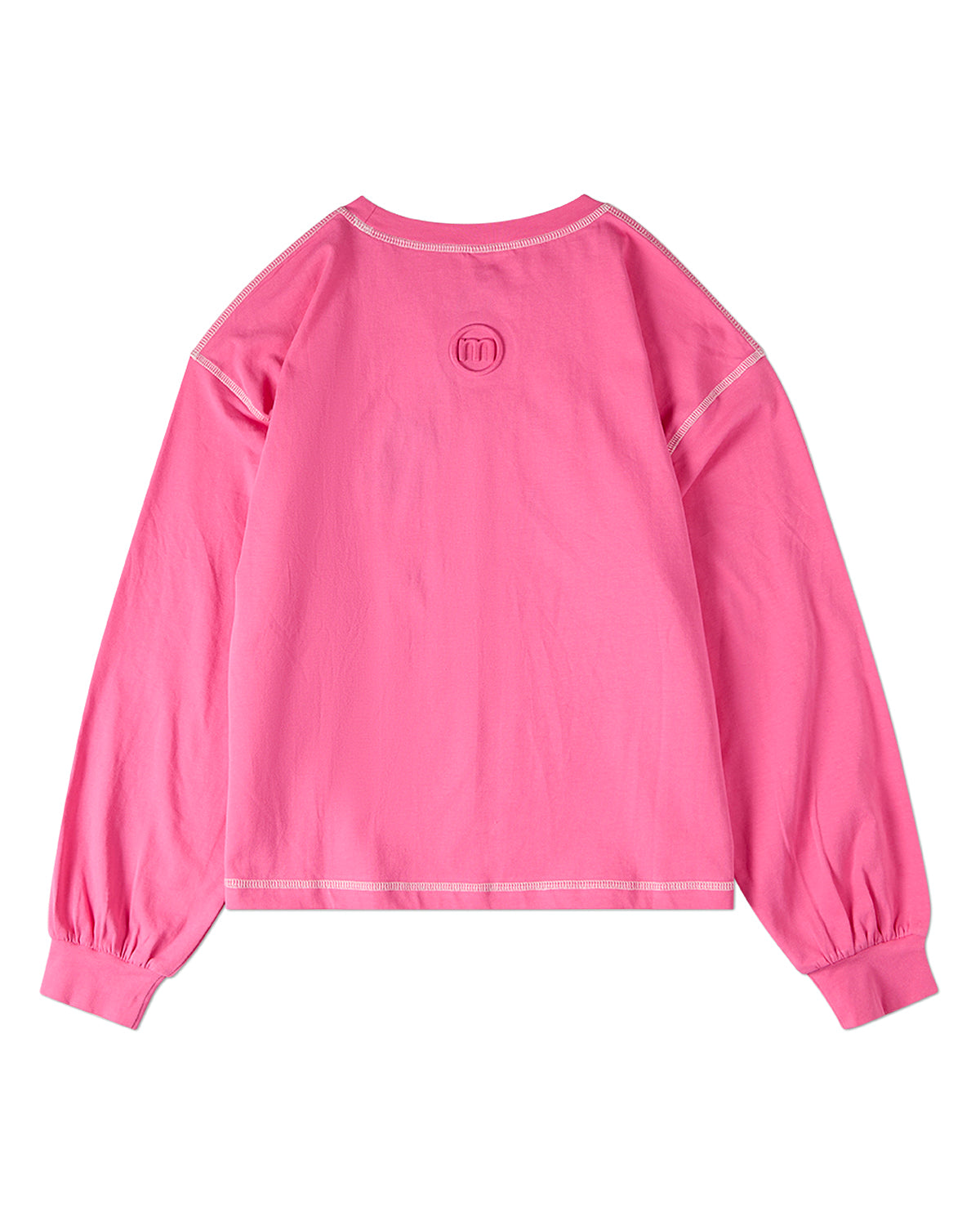 Girls "Amor, Amore, Amour" Cotton-Rich Embroidered Long-Sleeve T-Shirt