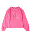 Girls "Amor, Amore, Amour" Cotton-Rich Embroidered Long-Sleeve T-Shirt