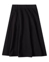 Girls Cotton-Rich Stretch Denim Pull-On Flared Short Midi-Length Skirt