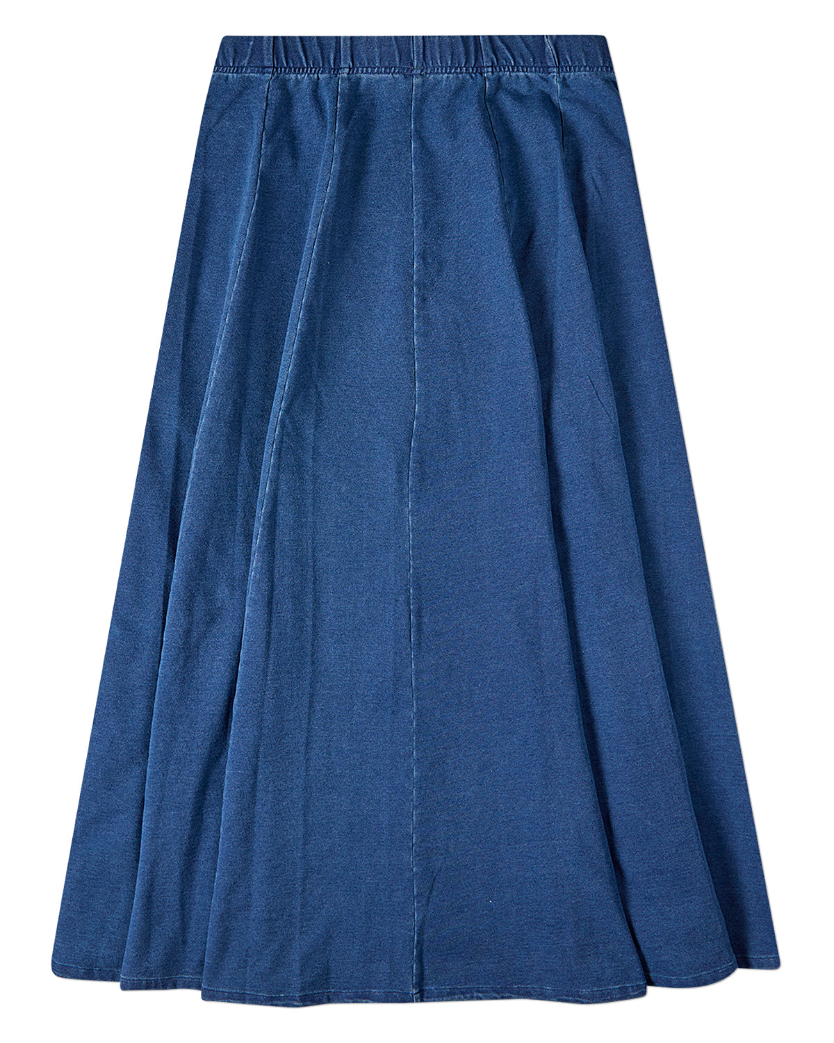 Girls Cotton-Rich Denim Pull-On Flared Long-Length Maxi Skirt
