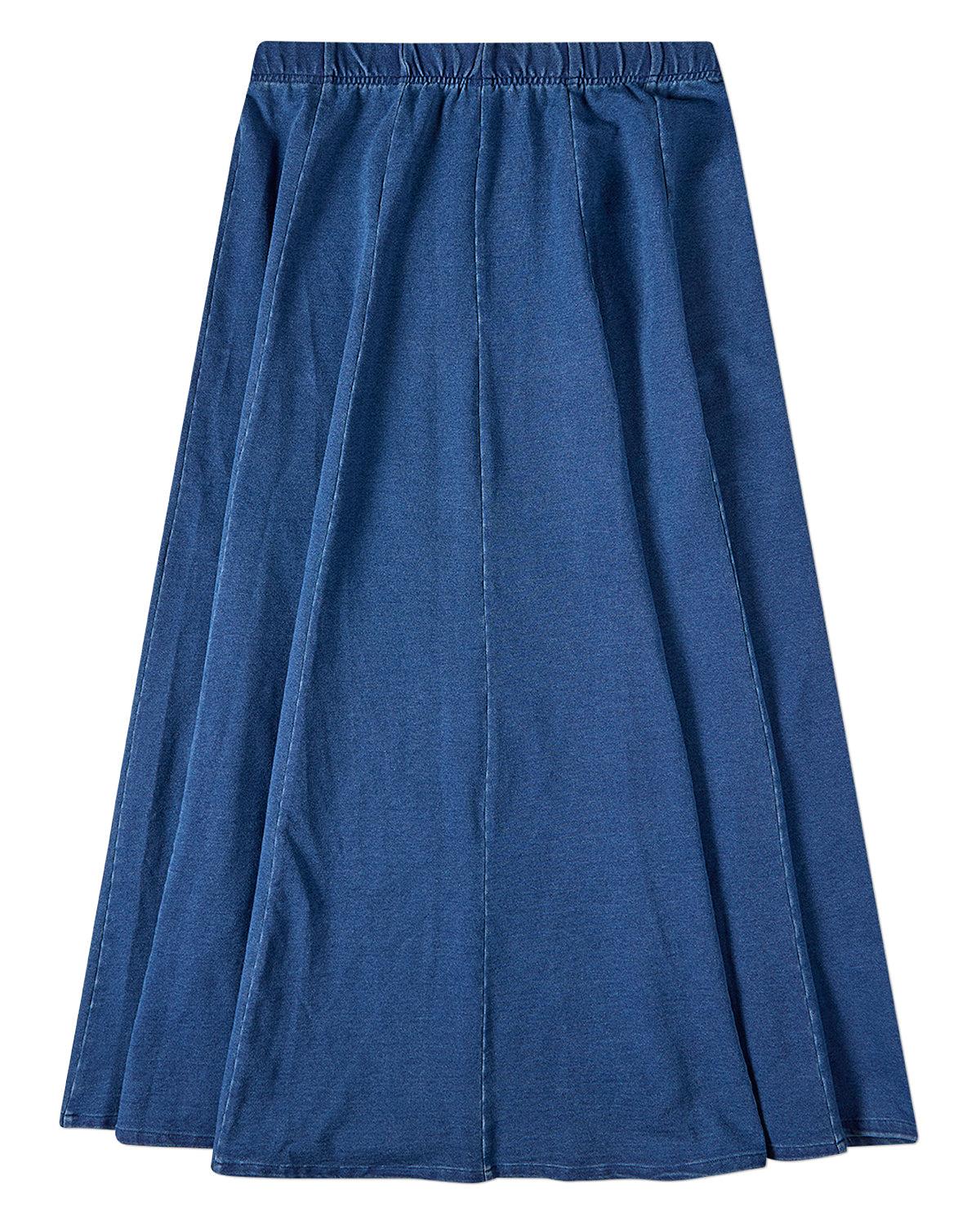 Girls Cotton-Rich Denim Pull-On Flared Long-Length Maxi Skirt