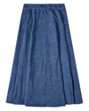 Girls Cotton-Rich Denim Pull-On Flared Long-Length Maxi Skirt