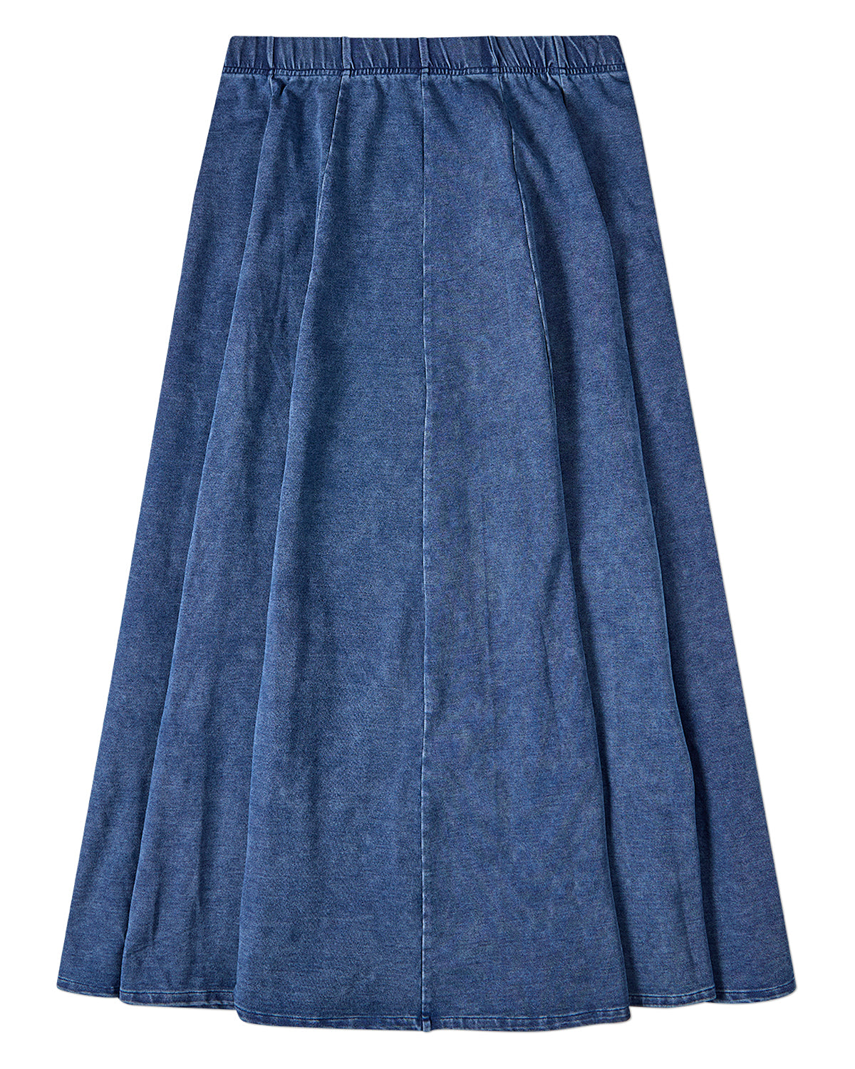 Girls Cotton-Rich Denim Pull-On Flared Long-Length Maxi Skirt