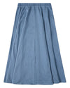Girls Cotton-Rich Denim Pull-On Flared Long-Length Maxi Skirt