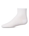 Girls' Pique Stitch Anklet Socks : Color: White