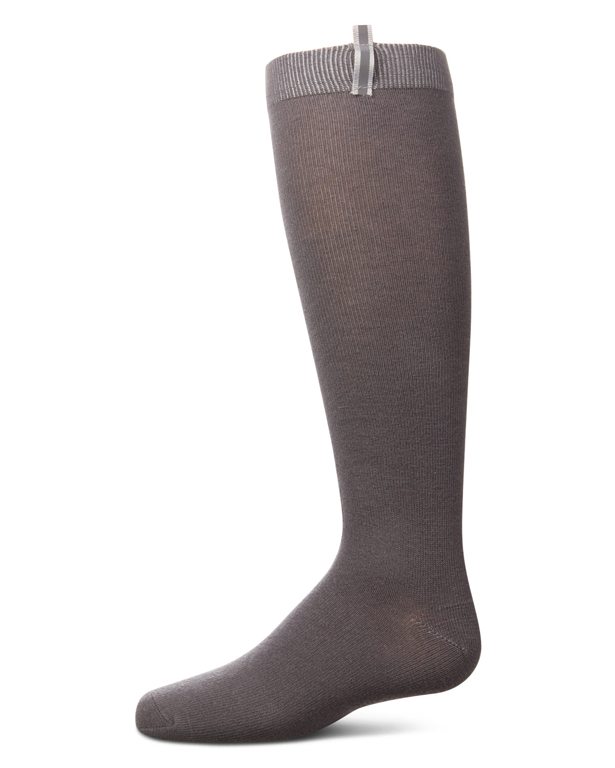 Girls' Reflective Tab Knee High Socks : Color: Gray