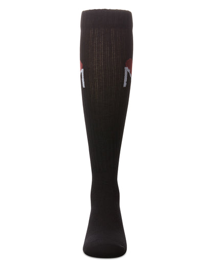 Girls' M Heart Knee High Socks : Color: Black