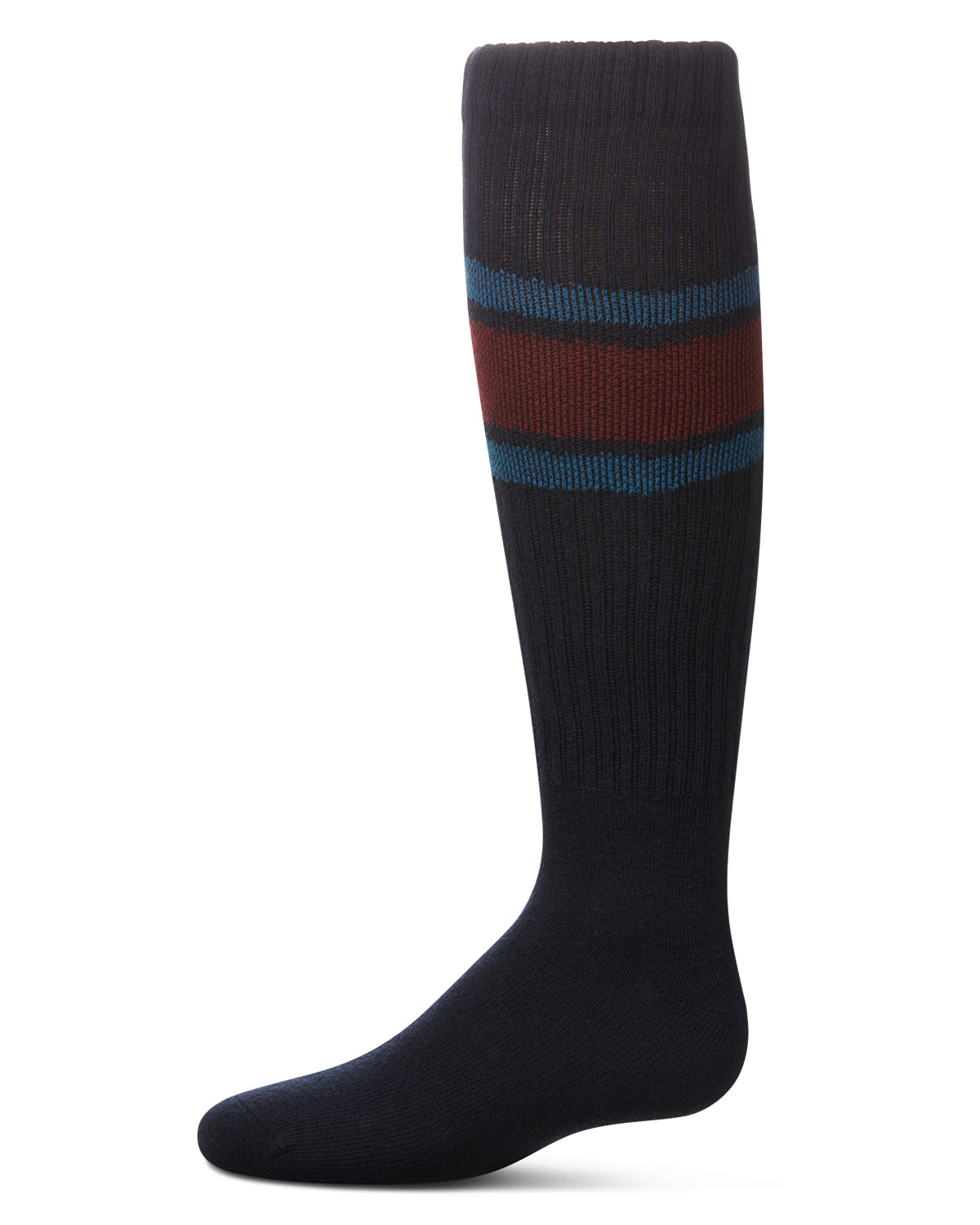 Girls Chevron V Knee High Socks : Color: Navy