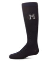 Girls' Houndstooth M Knee High Socks : Color: Navy